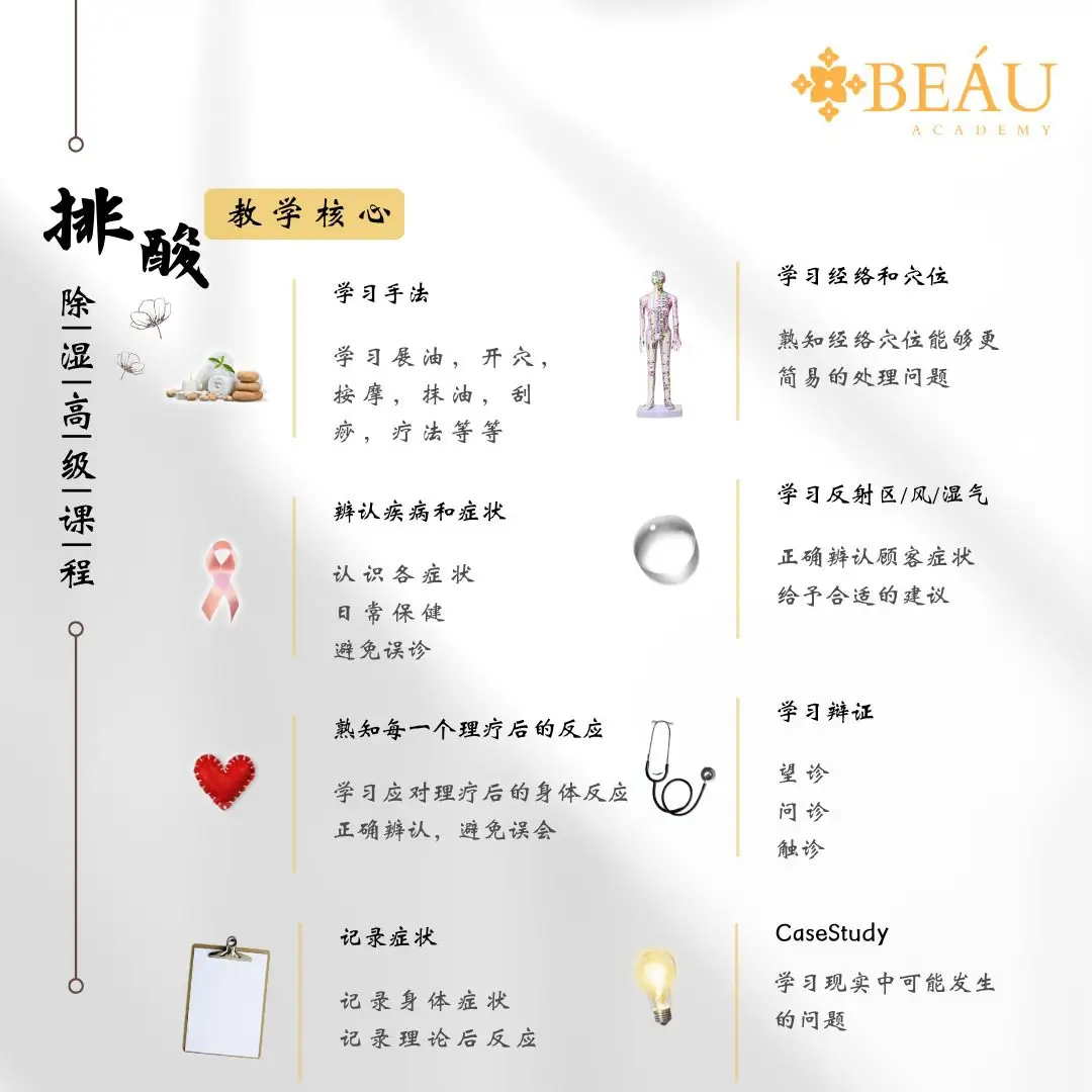 排酸除湿教学核心揭秘：从经络穴位、反射区辨识到中医望问触诊，全面掌握理疗手法与实战 Case Study，告别盲目操作与误诊，大幅提升您的理疗专业度。